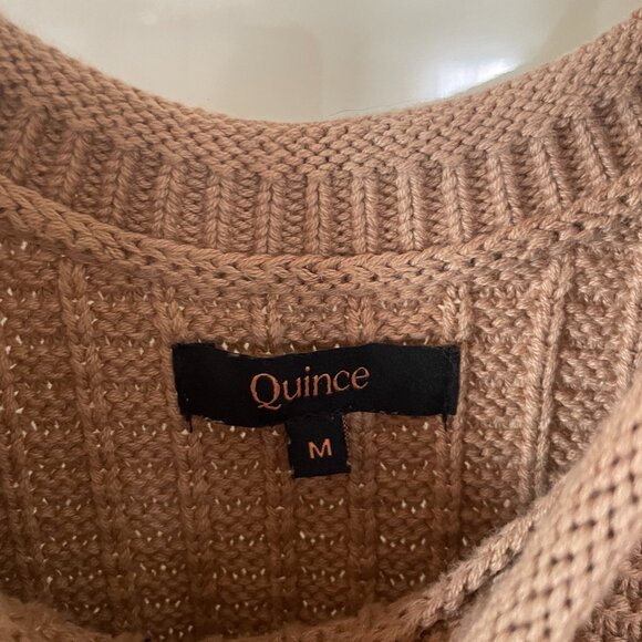 Quince Organic Cotton Waffle Cropped Sweater Tank - Picture 4 of 5